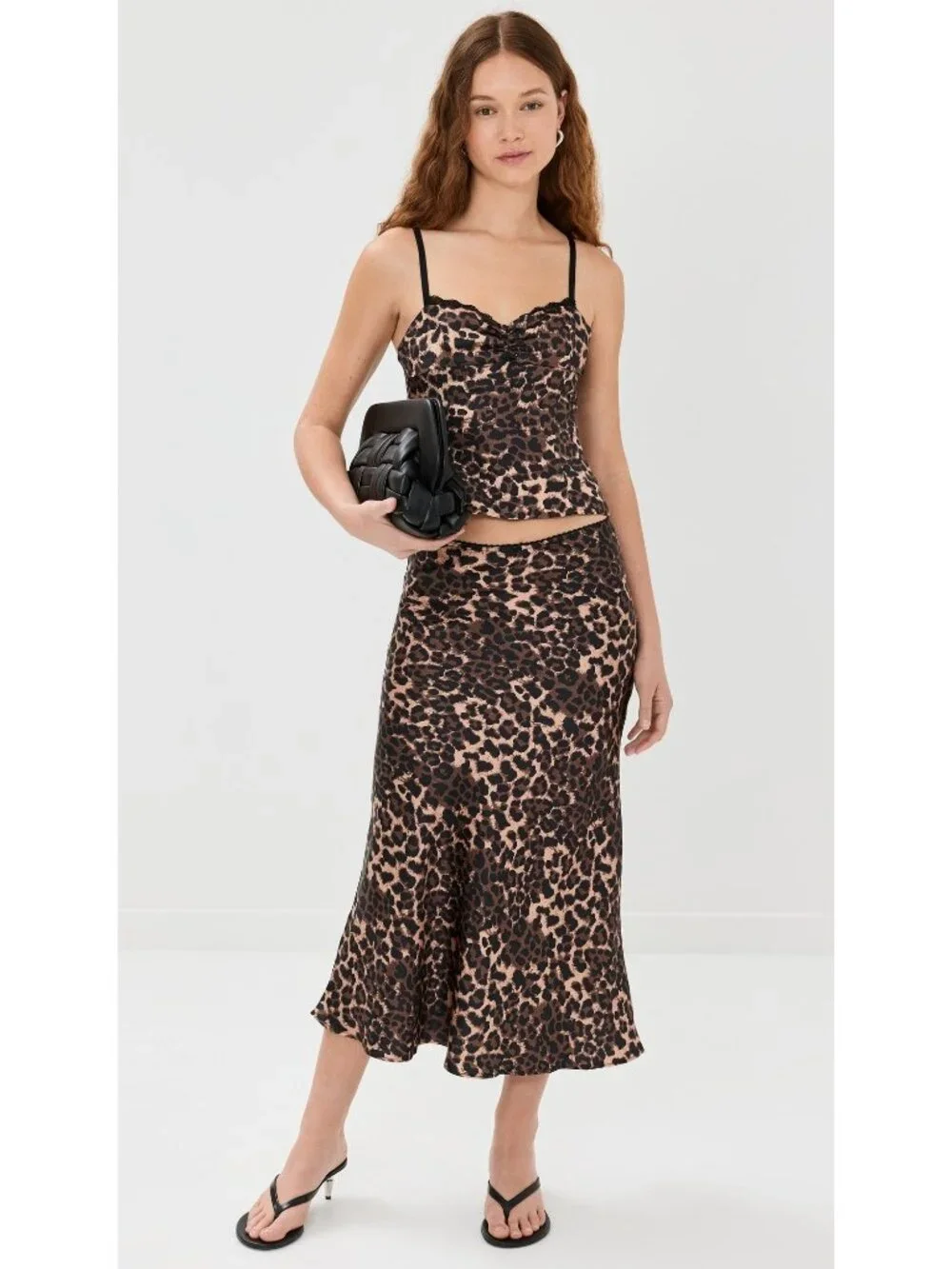 LIONESS Enigmatic Cami in Leopard X-Small Womens Sleeveless Tank Top
